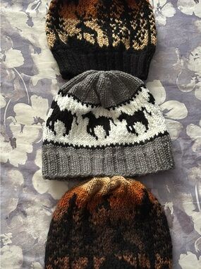 Adult Hand knit hats